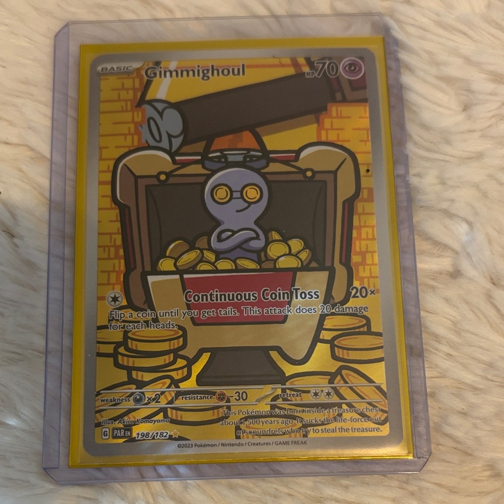 Pokemon Gimmighoul - 198/182 - SV04: Paradox Rift (PAR)